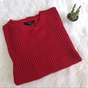 Red Knit Sweater